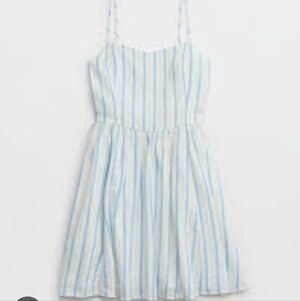 Aerie Love Of Linen Blend Mini Dress